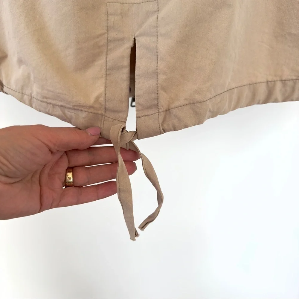 Steve Madden spring jacket, zip front with drawstring waist, cotton blend - Picture 10 of 16